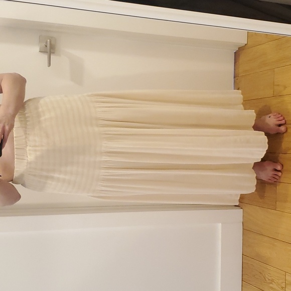 Cream Maxi Skirt - Picture 1 of 6
